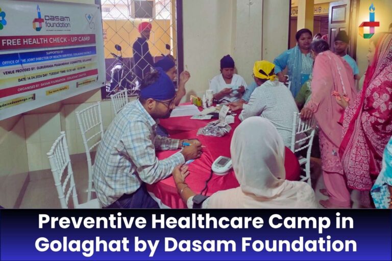 Free Health Check-up Camp in Golaghat by Dasam Foundation